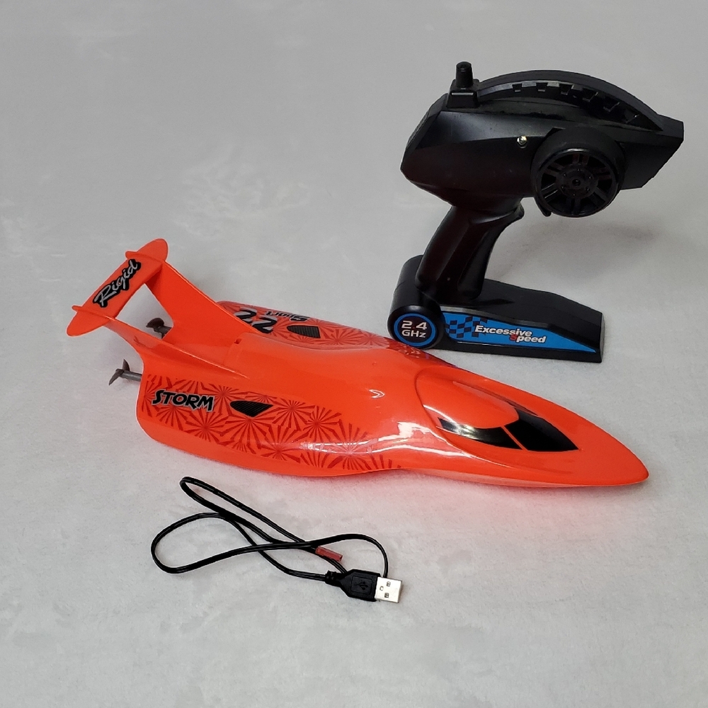 FMT Remote Control Orange RC Boat with Remote